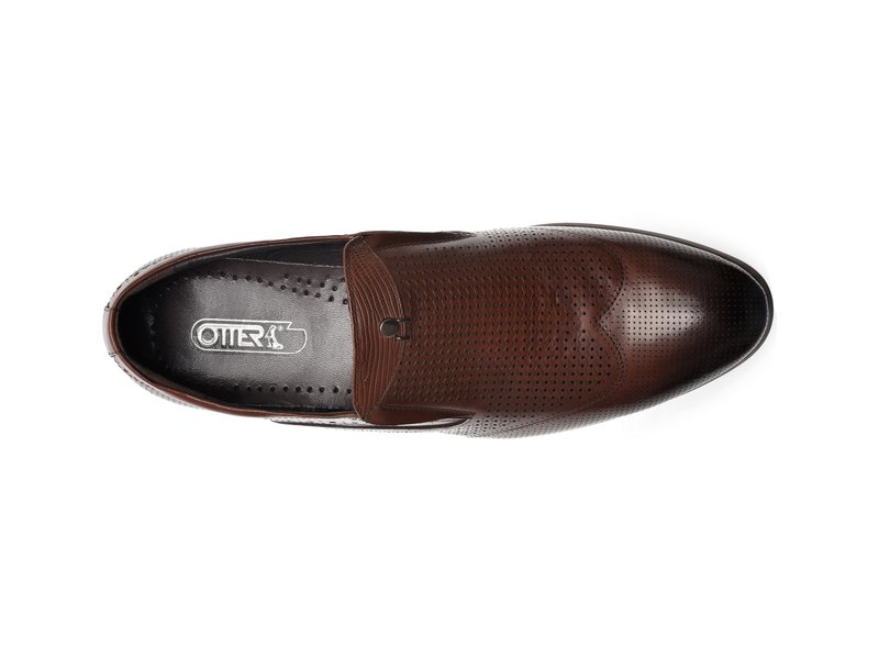 Pantofi Otter maro, a824401, din piele naturala